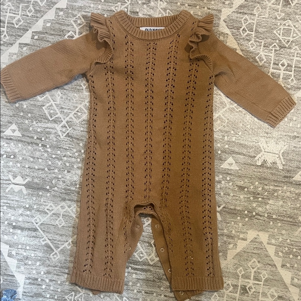 Old Navy Tan Knit Kids Bodysuit